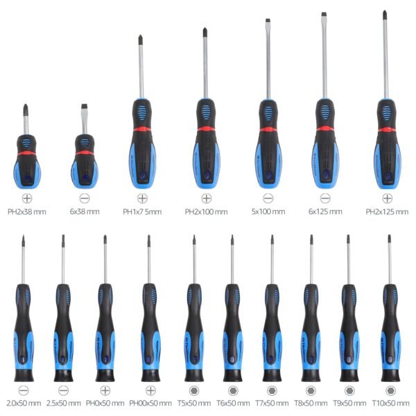 Amazon Basics 58-teiliges magnetisches Schraubendreher-Set für präzise Reparaturen