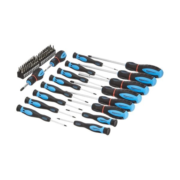 Amazon Basics 58-teiliges magnetisches Schraubendreher-Set für präzise Reparaturen