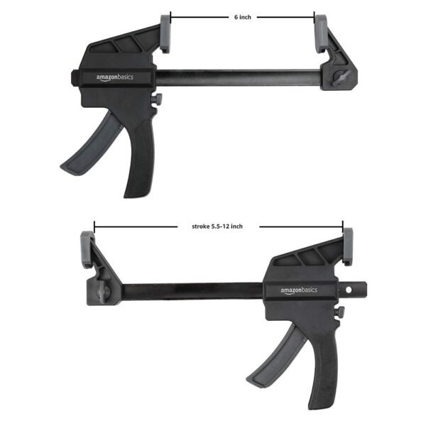 Amazon Basics Einhandzwingen Set 6-teilig robust und vielseitig für Heimwerker