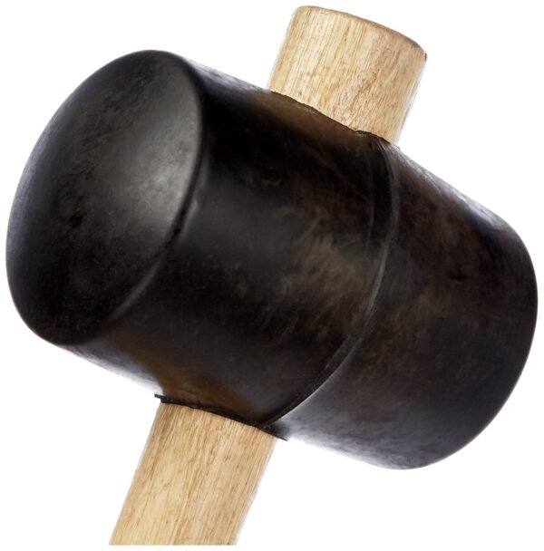 Brüder Mannesmann M 709-065 Gummihammer mit ergonomischem Holzgriff ideal für empfindliche Materialien