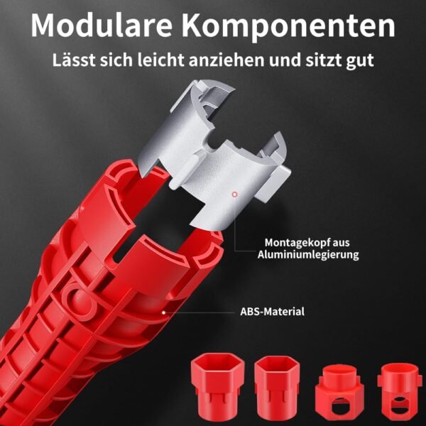 Coztie 14 in 1 Spülenschlüssel für Wasserhähne Sanitär Installation und Reparatur