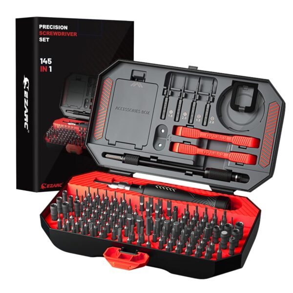 EZARC Precision Mechanics Tool Set, 145 in 1 Magnetic Precision Screwdriver Set, Precision Mechanics Screwdriver Set for Mobile Phones, Electronic DIY Models, Smartphones,...