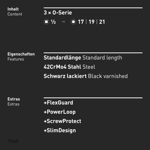 INBUS Schoneinsatz Set 3tlg 17 19 21mm Felgenschutz für Radmuttern mit PowerLoop Technologie