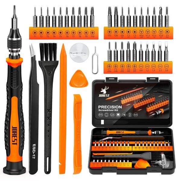 JOREST 38-Piece Precision Mechanic Screwdriver Set, Mini Tool with Torx T5 T6 T8 T9 T10 T20, etc., Repair Kit for iPhone, iPad, Switch, PS4, Xbox, Laptop, Macbook, Computer,...