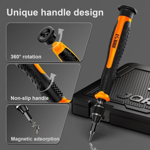 JOREST 38-teiliges Feinmechaniker Schraubendreher Set ideal für iPhone iPad Switch Reparaturen