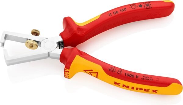 Knipex Abisolierzange 160 mm VDE geprüft mit Mehrkomponenten-Hüllen robust und präzise für Profis