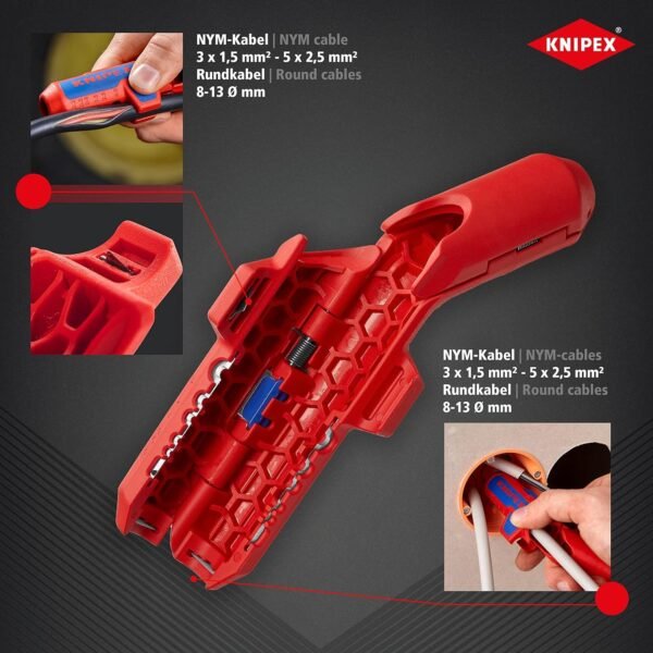 Knipex ErgoStrip Abisolierwerkzeug für präzises und schnelles Kabelstrippen