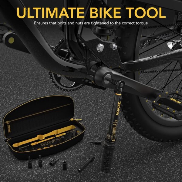LEXIVON Drehmomentschlüssel Fahrrad mit 15-teiligem Hex Torx Set und Verlängerung