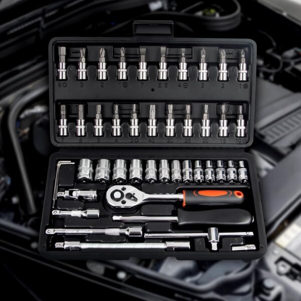 LLNEDL 1/4 Zoll Steckschlüsselsatz mit Ratsche und Bits perfekt für Heimwerker