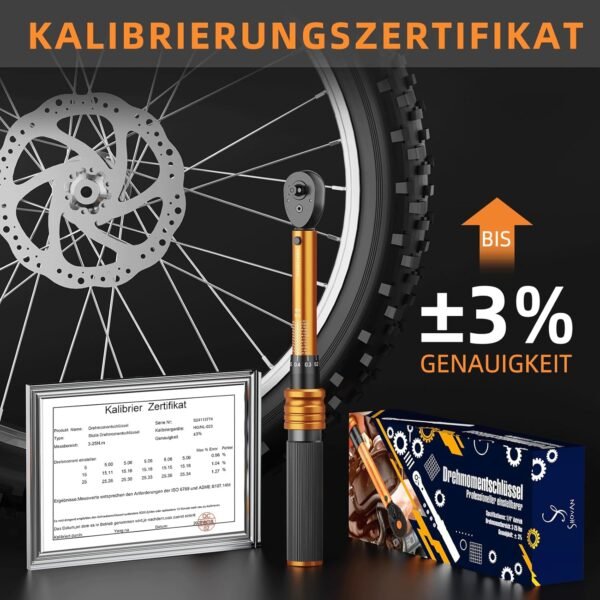 Präziser ss shovan Drehmomentschlüssel 3-25 Nm mit umfangreichem 33-teiligen Set für Fahrrad und Motorrad