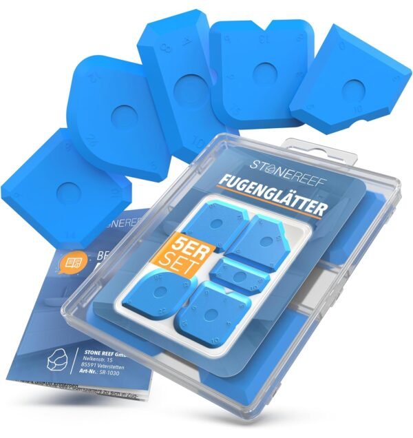 Silicone Remover Tool for Silicone Grout Set – Joint Smoother Grout Scraper Tiles Silicone Squeegee Joint Remover for Bathroom Silicone Joint Remover Kit Tile Joints Silicone...