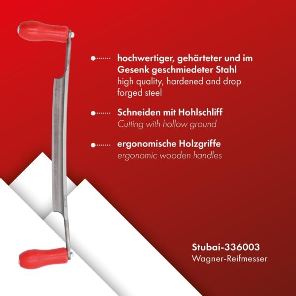 STUBAI Charron Wagner-Reifmesser mit Holzgriff für präzises Holzschneiden