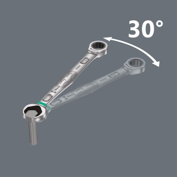 Wera Joker Maul-Ringratschen-Schlüssel 13 mm mit innovativer Haltefunktion und Farbkennzeichnung