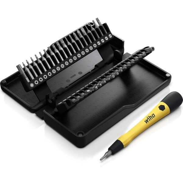 Wiha Zai Hause Micro Bit Set with ESD Precision Mechanics Screwdriver, 42 Pieces, with Storage Box, for All Smartphones, Laptops, Cameras, Model Making and Common Everyday...